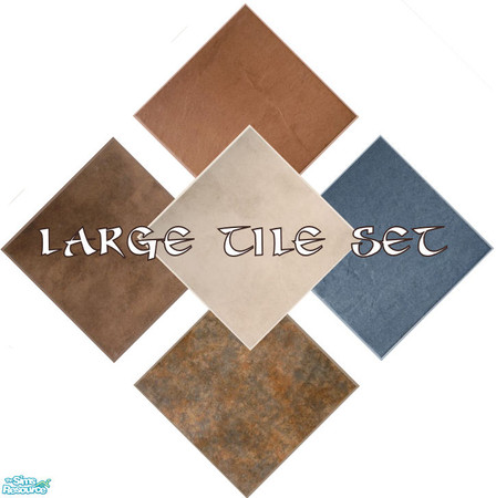 Sims 2 — Large Tile Set by Ses — A set of large tiled floors perfect for a kitchen