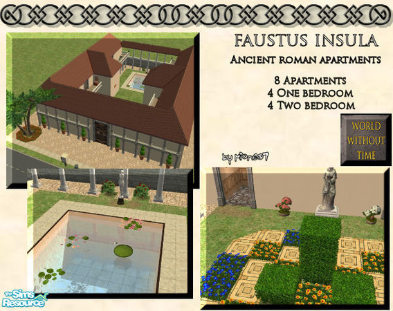 The Sims Resource - Ancient Roman Apartments