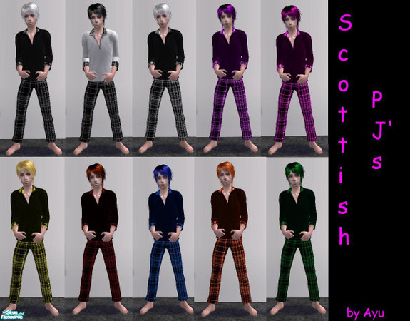 Sims 2 — SCOTTISH PJ\'S  by Herzen & Blasen — 