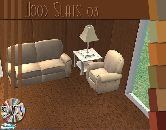 Sims 2 — Studio K Wood Slats 03_01 by StudioKhagerks — 