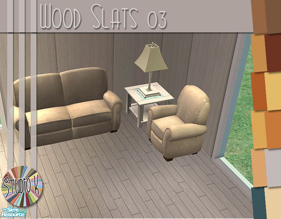 Sims 2 — Studio K Wood Slats 03_02 by StudioKhagerks — 