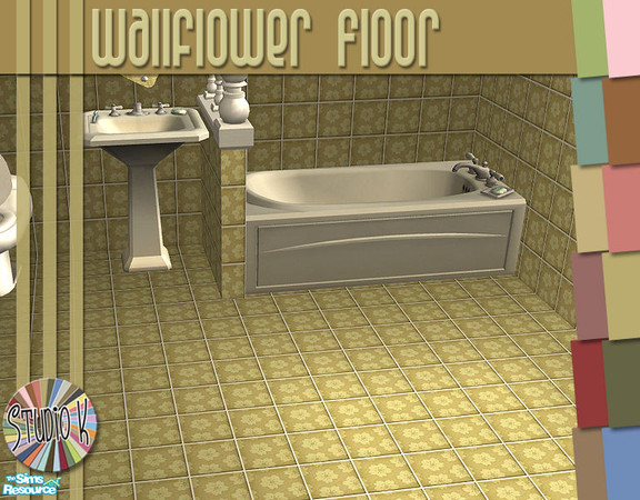 Sims 2 — Studio K Wallflower Floors_01 by StudioKhagerks — 
