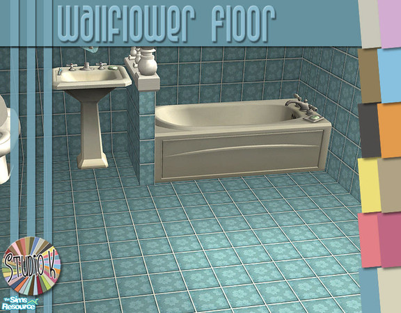 Sims 2 — Studio K Wallflower Floors_02 by StudioKhagerks — 