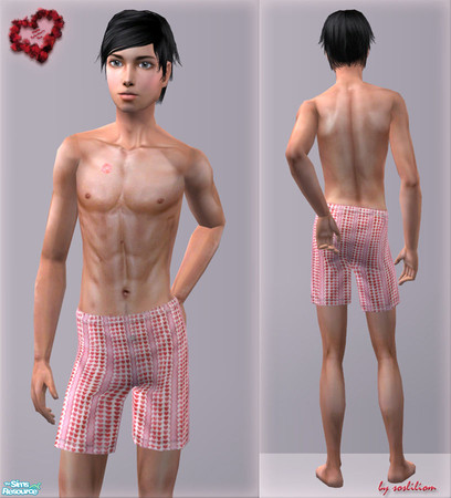 Sims 2 — Boxershorts for Teens - 3 by sosliliom — *Underwear & Sleepwear* ~ *No EP! & No Mesh!* ~ *Happy