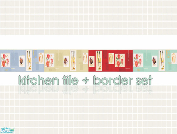 Sims 2 — Kitchen Tile Collection by Odey92 — A Beautiful kitchen tile set, there will be a bathroom set to match these