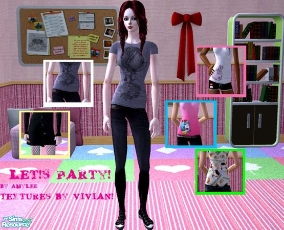 Sims 2 — Let\'s Party by amylee22 — I so adore Vivian\'s textures.They were for teenagers so i wanted to see them on