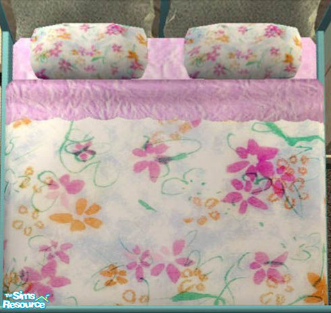 Sims 2 — TC127 Bali Bedroom - bedding by selina012 — Made for the texture challenge 127. 