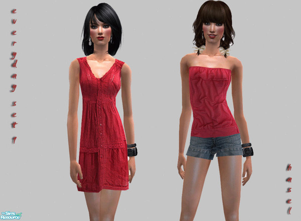 Sims 2 — Everyday Set-1 by hasel — Adult female Enjoy...