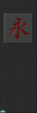 Sims 2 — Modern Japanese Mural, Floor & Panel Set - Jpmw5 by eriduserpent — A panel...use with the plain panel not