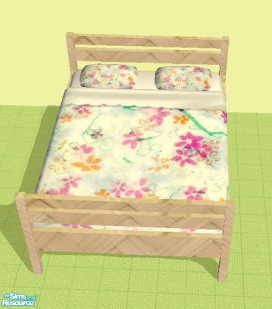 Sims 2 — TC 127 Recolor of Cube Bedroom - Doublebed by susilein — Part of the TC 127 recolor of mirake\'s Cube bedroom.