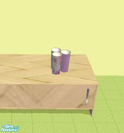 Sims 2 — TC 127 Recolor of Cube Bedroom - Deko 2 by susilein — Part of the TC 127 recolor of mirake\'s Cube bedroom.