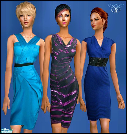 Sims 2 — Longuette by cippa1982 — 3 outfits for female adult sims. Don\'t forget to download the required mesh