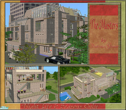 Sims 2 — The Masters Contemporary by VictoriaGrace — From the ground floor to the top, this luxurious beauty sports many