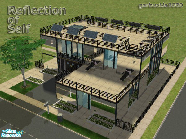 Sims 2 — Reflection of Self by garbuckle3000 — Stop, look, and \"reflect\" on the modern design that adorns