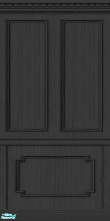 Sims 2 — Charcoal Wall Panel by PenelopeT — Base game compatible wood wall panel. Enjoy!