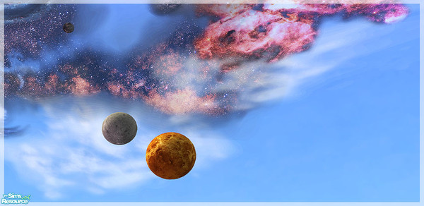 Sims 2 — The Universe - Clouds type1 by senemm — The 2nd part of Universe \'hood deco set which contins various galactic