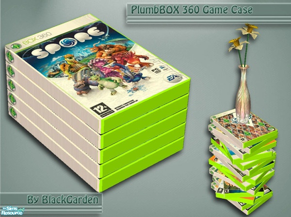 Sims 2 — PlumbBOX 360 Game Case - Spore by BlackGarden — A decorative stackable PlumbBOX 360 Spore game case. To stack at