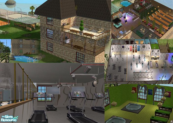 Sims 2 — The very best health club by oldmember_elena07 — If your sims need to keep fit, this wonderful health club is
