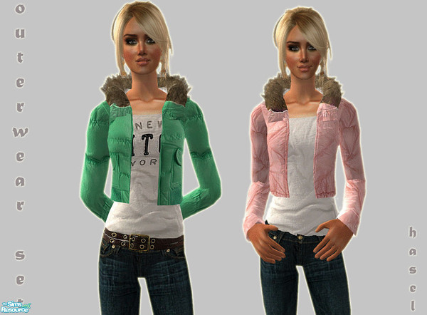 Sims 2 — Outerwear Set by hasel — Adult Female Outerwear and also everyday..