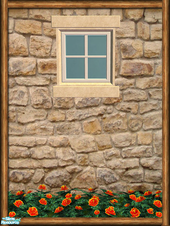 Sims 2 — Cottage Build - Short Window - Mesh by Shakeshaft — Part of a set of extras for the Cottage Build Set, included