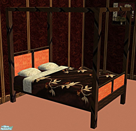 Sims 2 — TC- 128 Bancroft Bedroom RC- Bed by mom_of2boyz — A recolor of Bancroft Bedroom by Ricci2882. The textures for