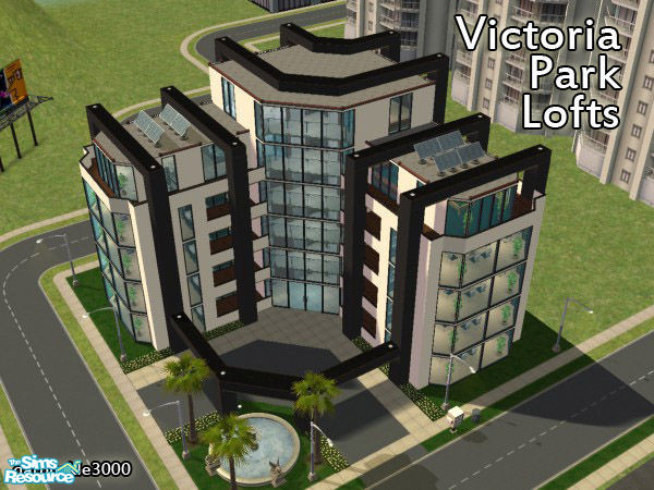 Sims 2 — Victoria Park Lofts by garbuckle3000 — From the same architect as Trinity Park Lofts, comes this modern 6-story