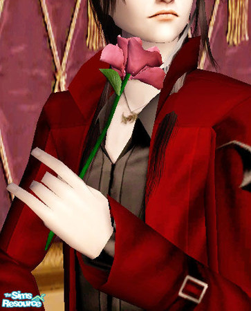 Sims 2 — Fleur du Mal - Left - Pink by Daislia — Rose wear as LEFT hand accessories, for both gender, Teens and up. Add