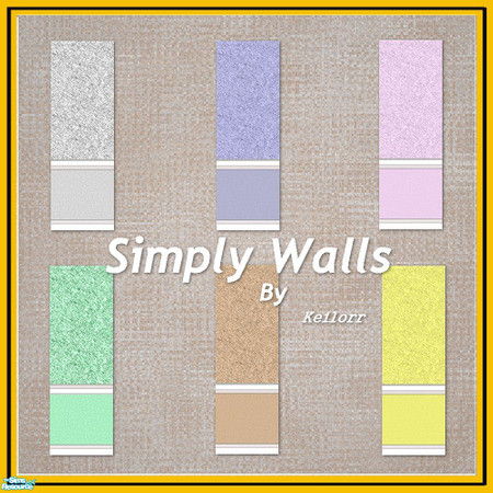 Sims 2 — Simply Walls by keilorr — A set of 6 textured wallpapers for your sims to enjoy