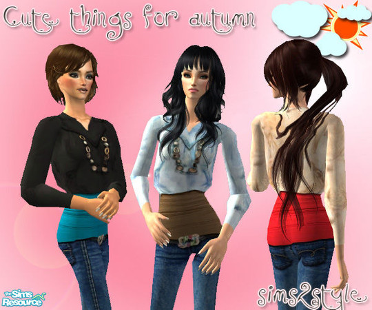 Sims 2 — Cute Things For Autumn by simseviyo — New set with new mesh