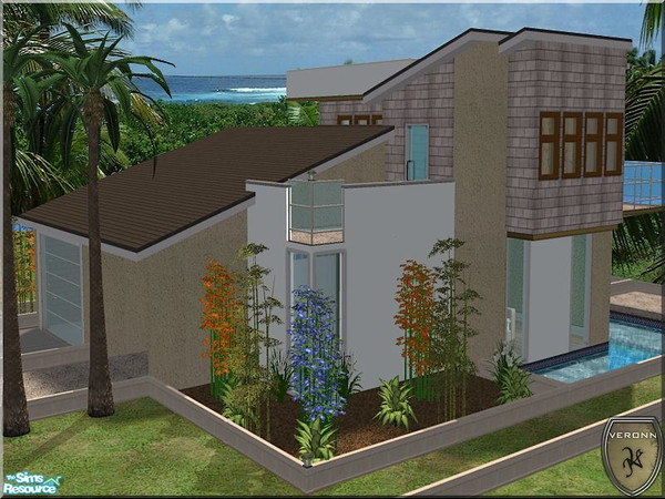 Sims 2 — V-120 by Veronn — FURNISHED VERSION & ONLY TSR AND MAXIS ... 2x3 small lot, see recommanded item for