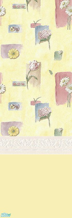 Sims 2 — Cottage Charm Wallpaper 3 - Lemon by ziggy28 — Wallpaper 3
