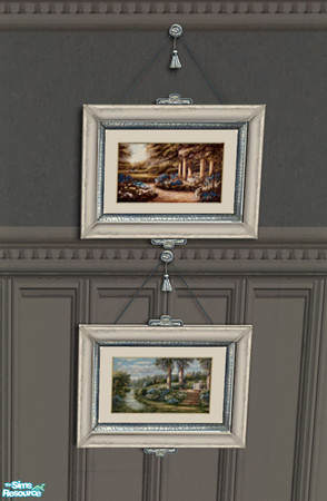 Sims 2 — Mayfair Living Room Painting Duo 2 by lisa9999 — A twin set of garden paintings.
