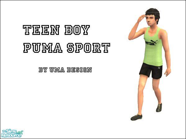 The Sims Resource Green Puma Sport For Teen Boy