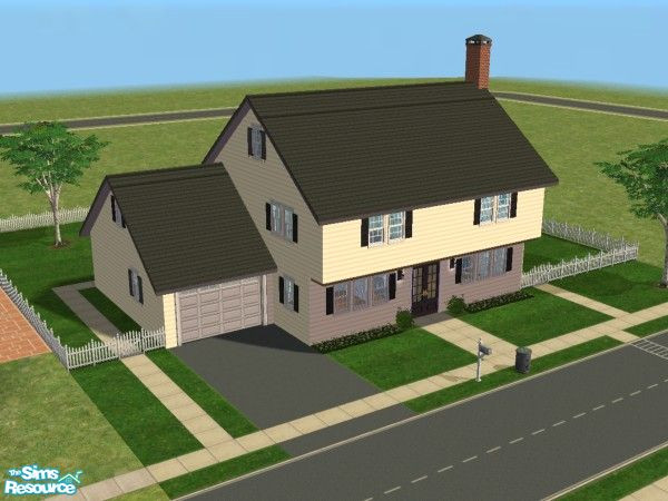 Sims 2 — The Glen-Ridge by garbuckle3000 — Part of my traditional home plan series, The Glen-Ridge is a 3 bedroom, 1 1/2