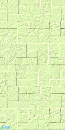 Sims 2 — PP Brick-Tile Wall Collection - Lime by shadow66 — Bricks or Tiles? These versatile, seamless, textured walls