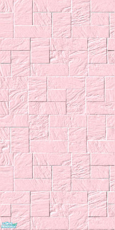 Sims 2 — PP Brick-Tile Wall Collection - Pink by shadow66 — Bricks or Tiles? These versatile, seamless, textured walls