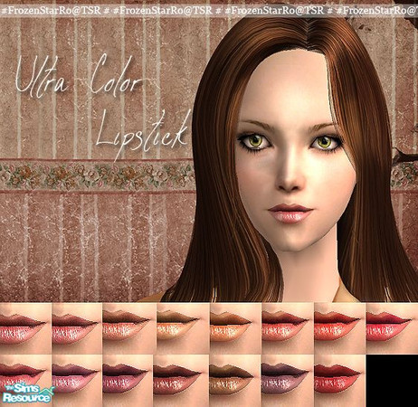 Sims 2 — Ultra Color Lipstick Set by FrozenStarRo — New set of lipstick. I just love making make-up :]