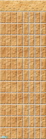 Sims 2 — Studio K Vertical Brick 03 - Pumpkin by StudioKhagerks — 