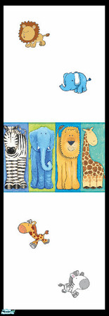 Sims 2 — \'My Little Wildlife\' Bedroom Collection - Wall 3 by shadow66 — From my \'My Little Wildlife\' Bedroom