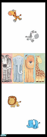 Sims 2 — \'My Little Wildlife\' Bedroom Collection - Wall 5 by shadow66 — From my \'My Little Wildlife\' Bedroom