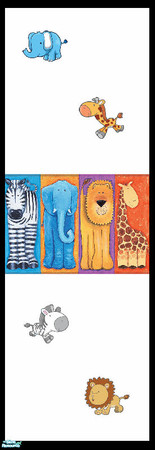 Sims 2 — \'My Little Wildlife\' Bedroom Collection - Wall 2 by shadow66 — From my \'My Little Wildlife\' Bedroom