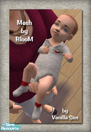 Sims 2 — VS Snoopy Baby Outfit by Vanilla Sim — These are texture re-colors of the diaper replacement mesh by BlooM @