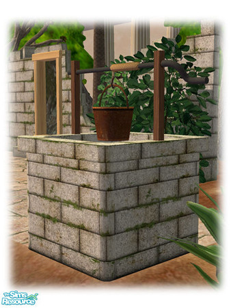 Sims 2 — Civ Ruins - Courtyard Well - 01 by Shakeshaft — Part of a set of recolours of the Civilizations Ruins Set,