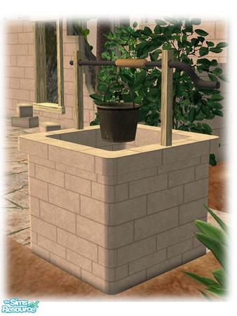 Sims 2 — Civ Ruins - Courtyard Well Top - 02 by Shakeshaft — Part of a set of recolours of the Civilizations Ruins Set,