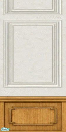 Sims 2 — Zyman Classic  - Zyman Royal Paneling Down by ginebra — Beautiful wall panel, inspired by French wall and