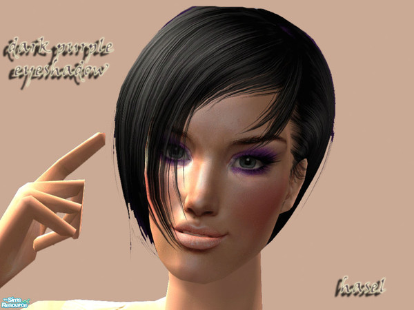 Sims 2 — HS Eyeshadow Set -7- Dark Purple Eyeshadow by hasel — Enjoy...