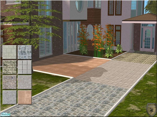 Sims 2 — Veronn Brick Floor Set 01 by Veronn — 8 brick floor.