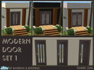 Sims 2 — Modern Door Set 1 by Gumby_Girl — Set of 3 modern style doors for your urban, contemporary or modern home.