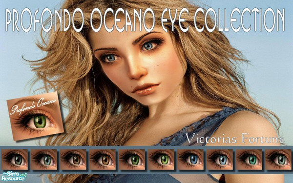 Sims 2 — VF Profondo Oceano Eye Collection by fortunecookie1 — Profondo Oceano is Italian for \"Ocean Deep\".