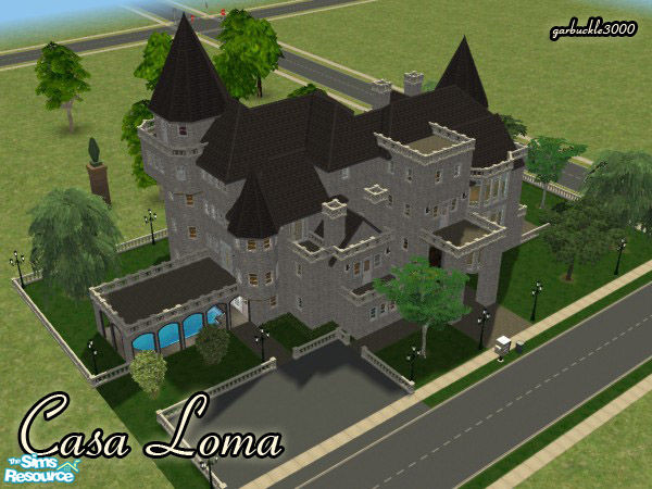 Sims 2 — Casa Loma by garbuckle3000 — Toronto\'s most romantic historic mansion. Now renovated into 7 premium apartment